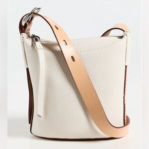 RAG & BONE Belize Mini Bucket Bag in Antique White